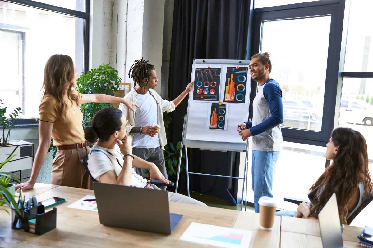 Businesswoman-pointing-at-flip-chart-with-graphs-n-2024-11-13-01-17-08-utc