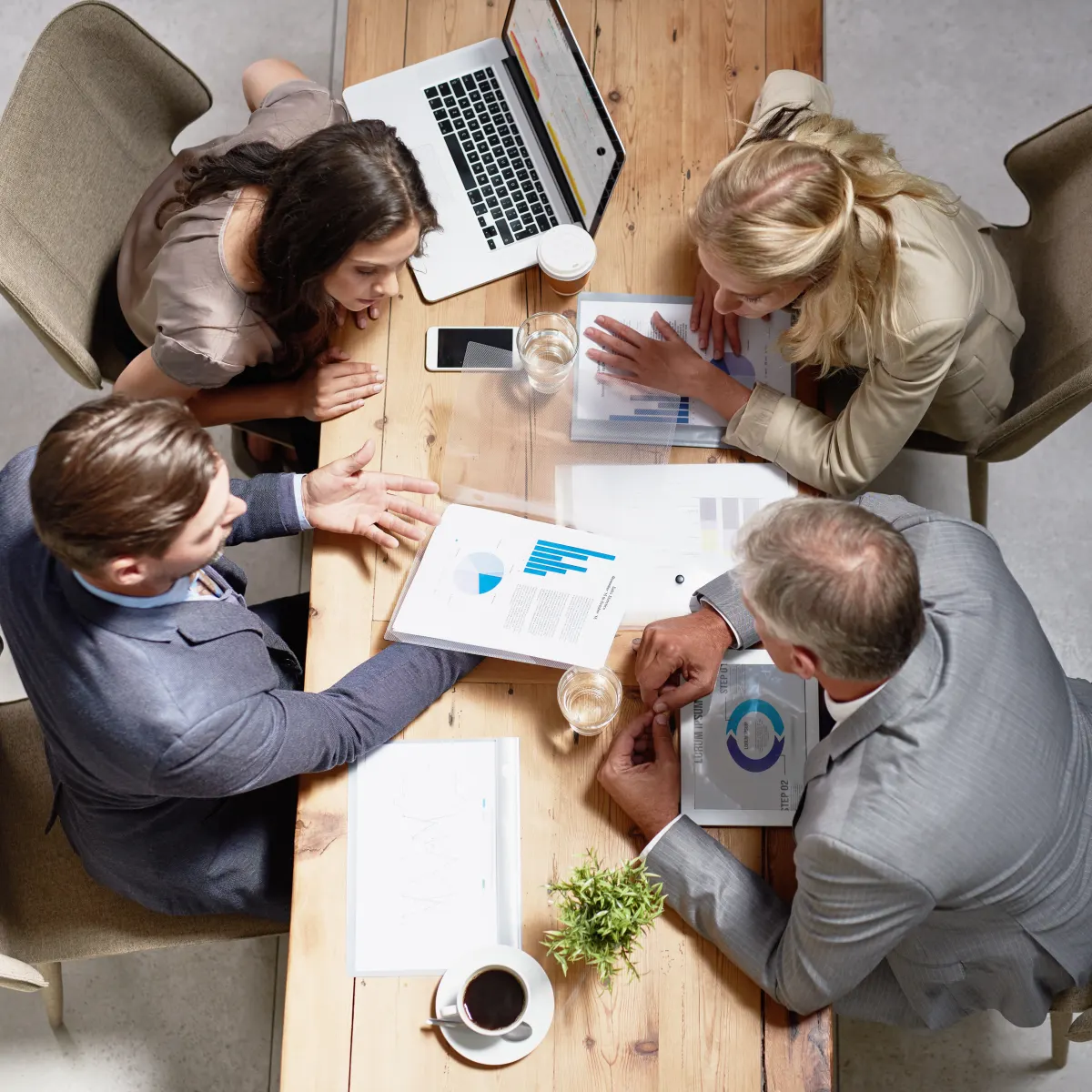 High-angle-shot-of-a-group-of-businesspeople-havin-2025-04-05-14-55-28-utc