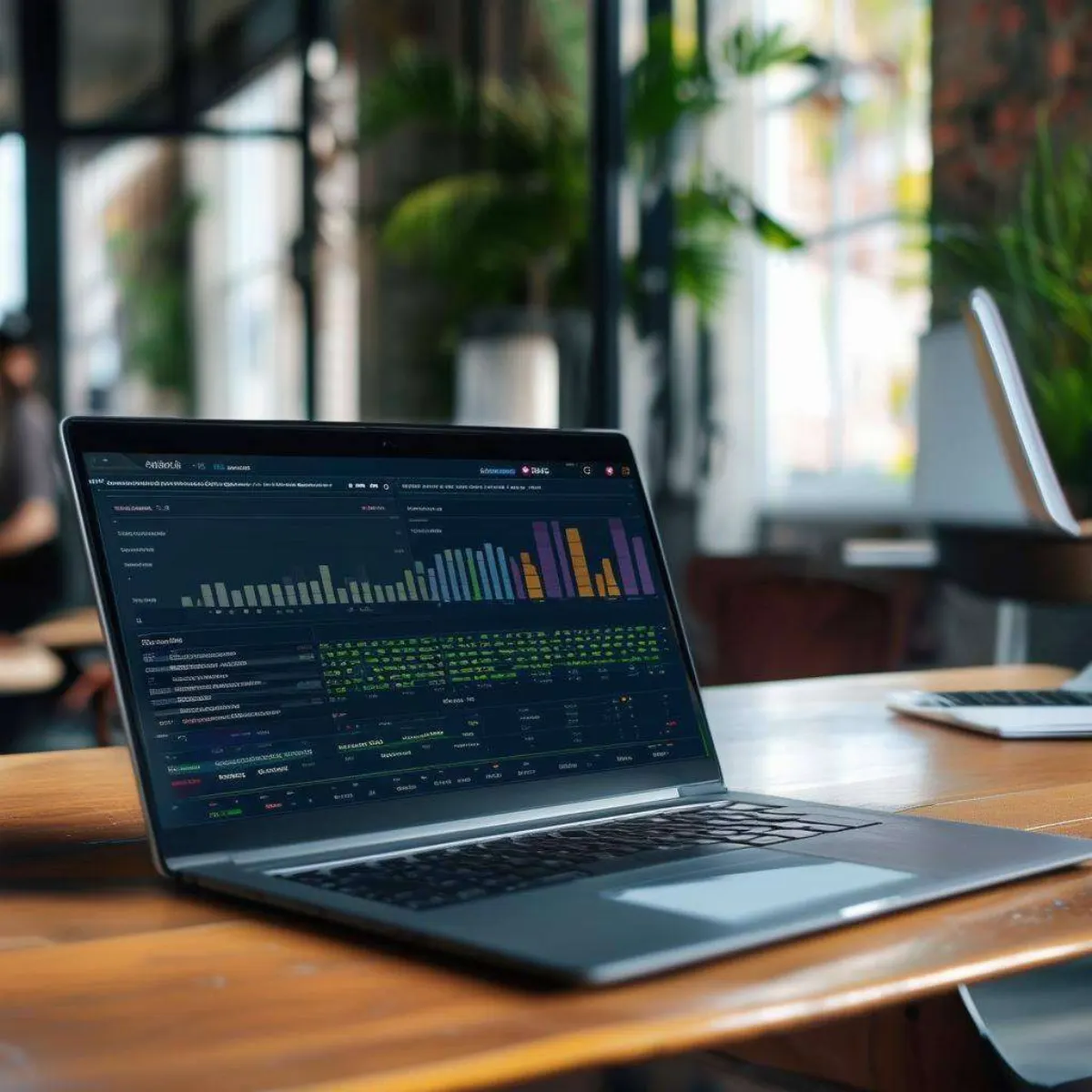Optimize ad performance, Show laptop in a working space