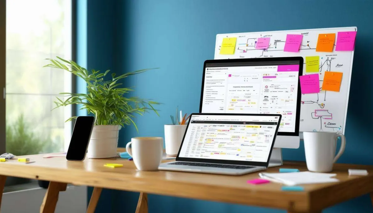 image showing computer and laptop showing HubSpot integration with Zoom